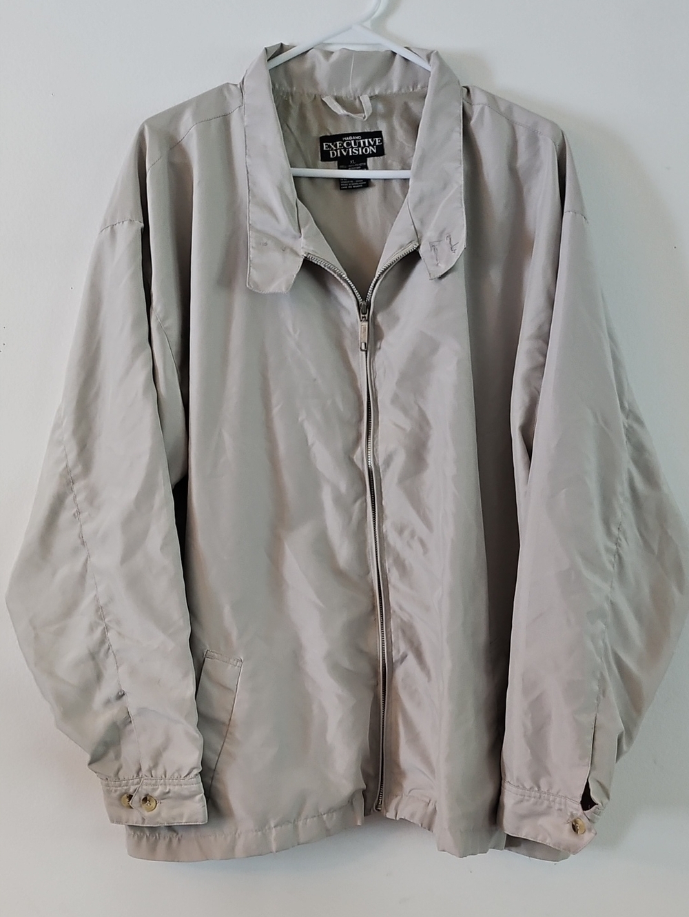 XL Haband Men's Lightweight Zip-Front Windbreaker